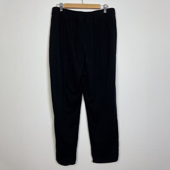 Eileen Fisher Black Elastic Waist 100% Tencel Pants Size Large - Picture 5 of 9